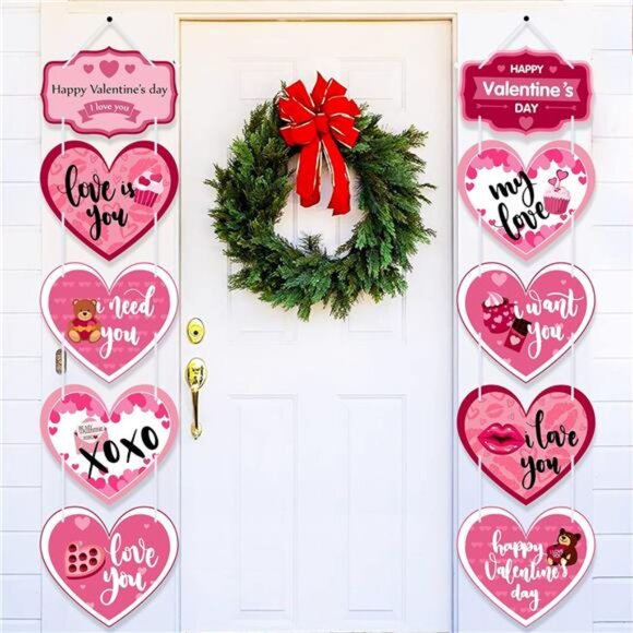 5 Feet, No DIY | Happy Valentine's Day Outdoor Banner | Valentine's Day - Picture 1 of 10
